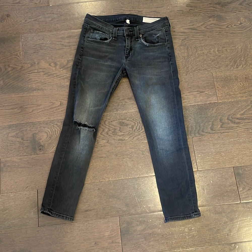 Rag + Bone Black Capri 26